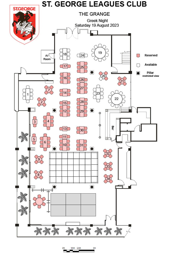 Greek Night Floor Plan