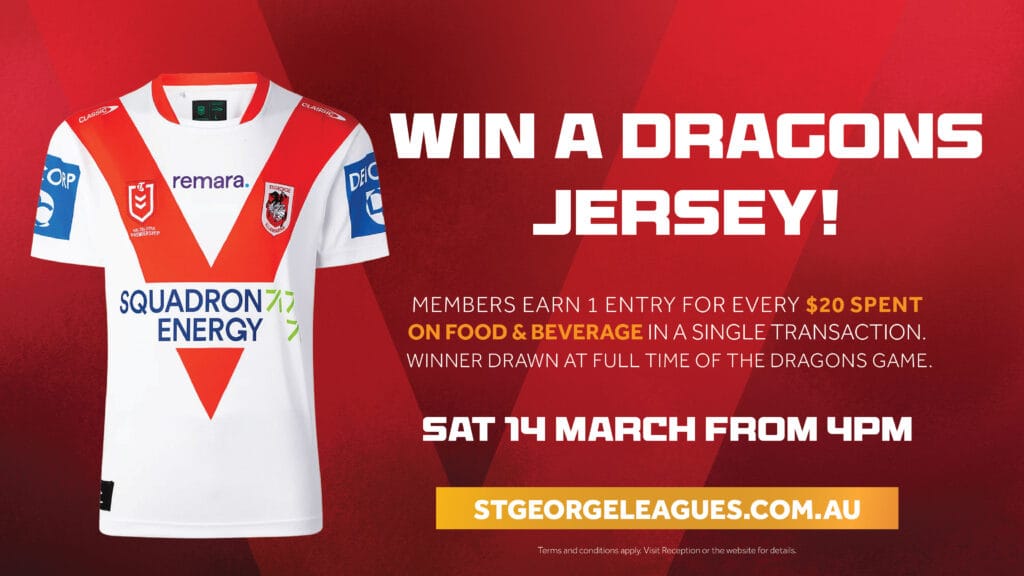 Win a Dragons Jersey
